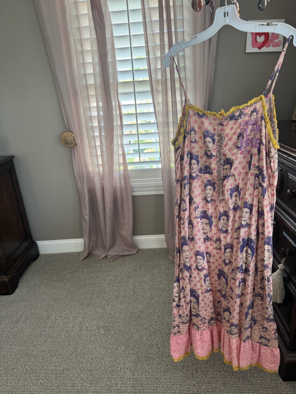 Magnolia Pearl Pink and Yellow Frida Print Maxi Dress